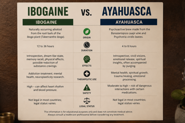 ibogaine vs ayahuasca