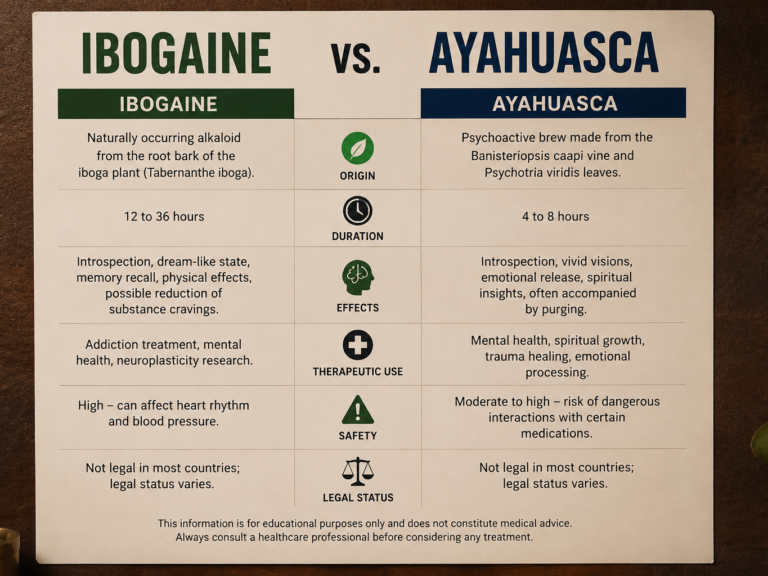 ibogaine vs ayahuasca